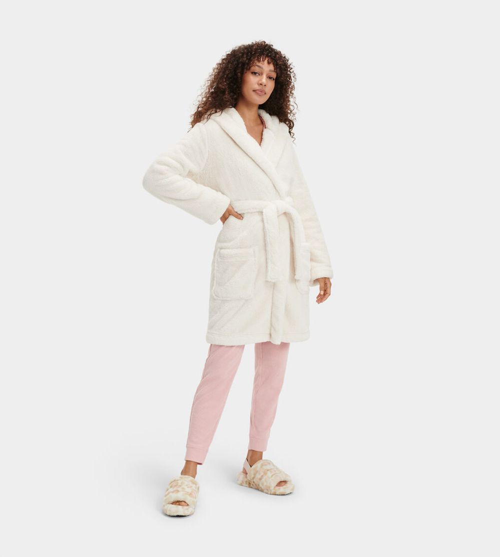 Ugg Aarti - Womens Robes - White - NZ (1526BKULV)